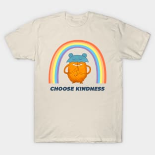 choose kindness rainbow cartoon character T-Shirt